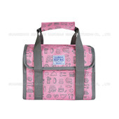 折疊購物籃，家用籃子 購物籃 保溫野餐籃 仿牛仔PVCSC17M-060P